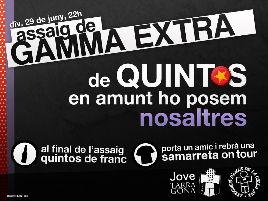 Cartell d'assaig de Gamma Extra